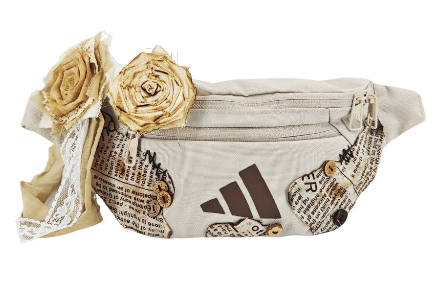 Adidas Adidas Fabric Fanny Pack Unisex Ecru