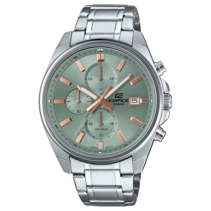 CASIO CASIO G SHOCK Quartz Movement Stainless Steel Strap Watch Unisex Green Dial