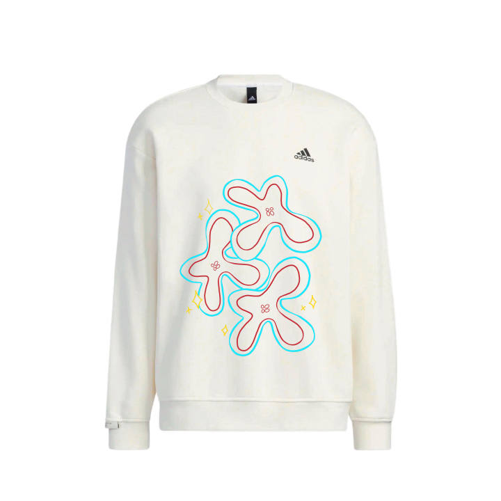 Adidas Adidas LABEL Sweatshirts Unisex White Crew Neck Thickened Regular