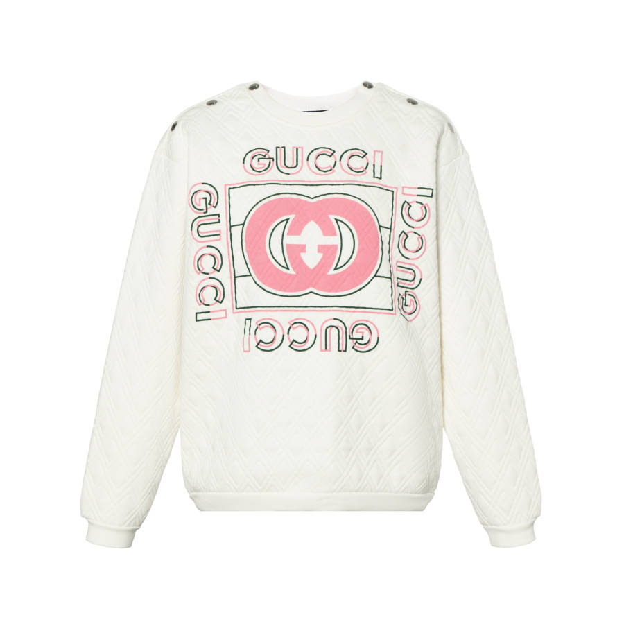 GUCCI GUCCI Logo Printed Crewneck Sweatshirt