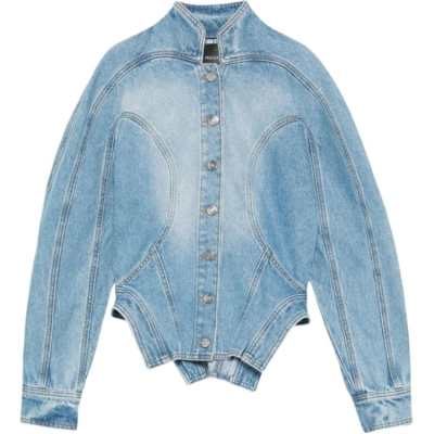 Mugler Sculptural Denim Jacket