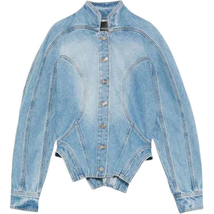 Mugler Mugler Sculptural Denim Jacket