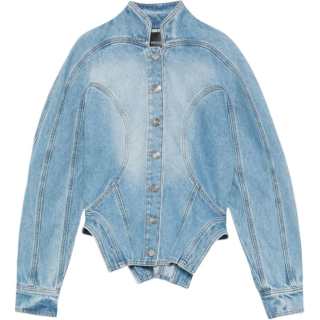 Mugler Sculptural Denim Jacket