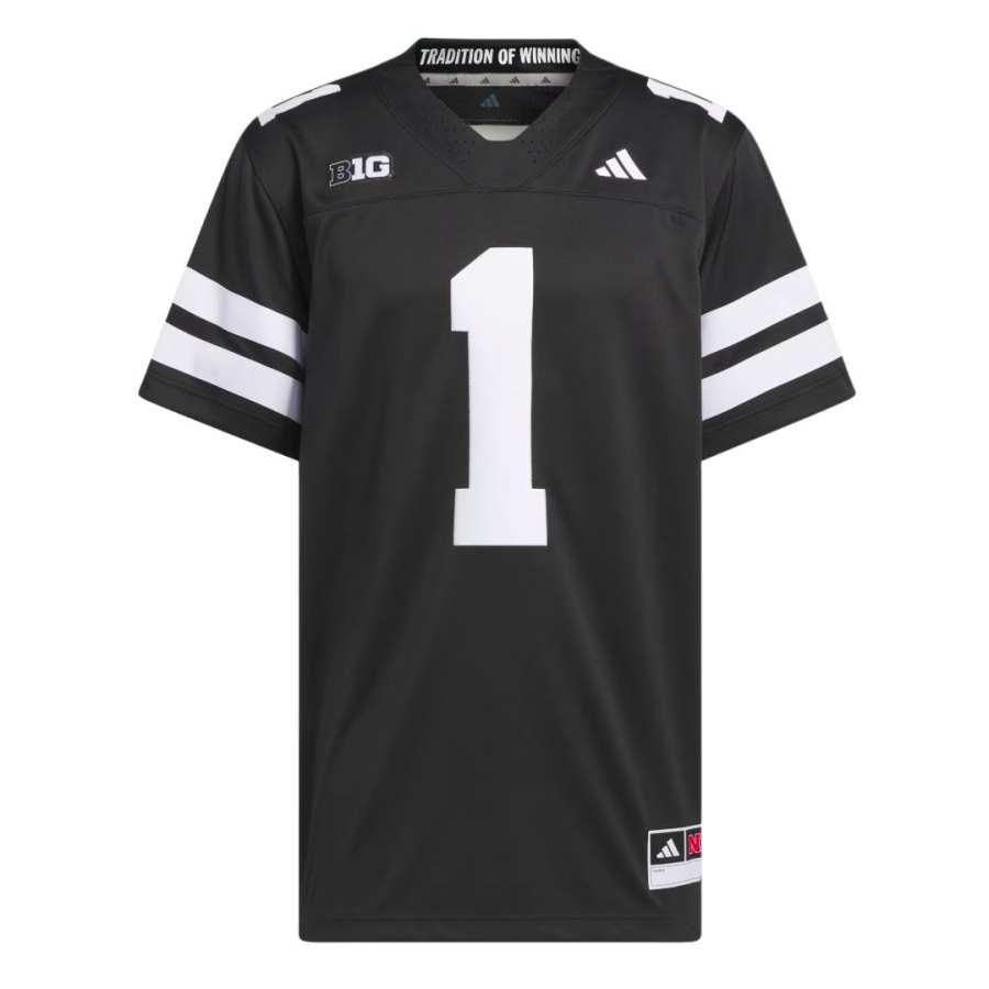Adidas Adidas Free Shipping With AdiClub Nebraska Cornhuskers Premier Strategy Football Jersey