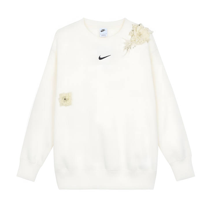 Nike Nike Sweatshirts Unisex Sail White Crew Neck Thickened Regular