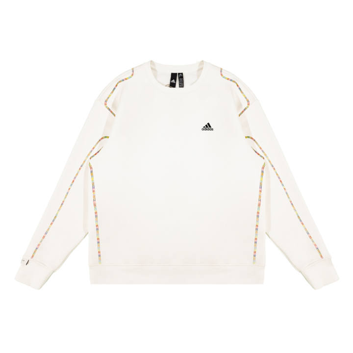 Adidas Adidas Sweatshirts Unisex White Crew Neck Moderate Regular