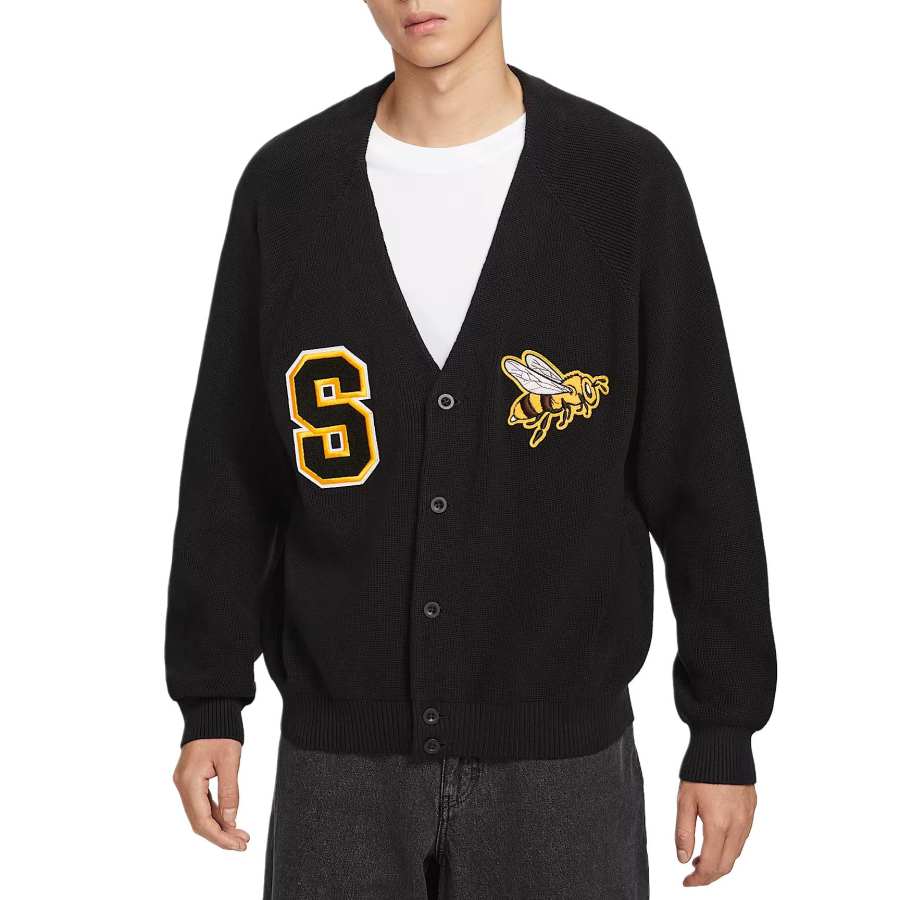 Nike Nike SB Knitwear Men's Black V Neck Moderate