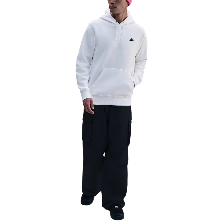 Nike Nike Sweatshirts Men's White/White/Black Hooded Moderate