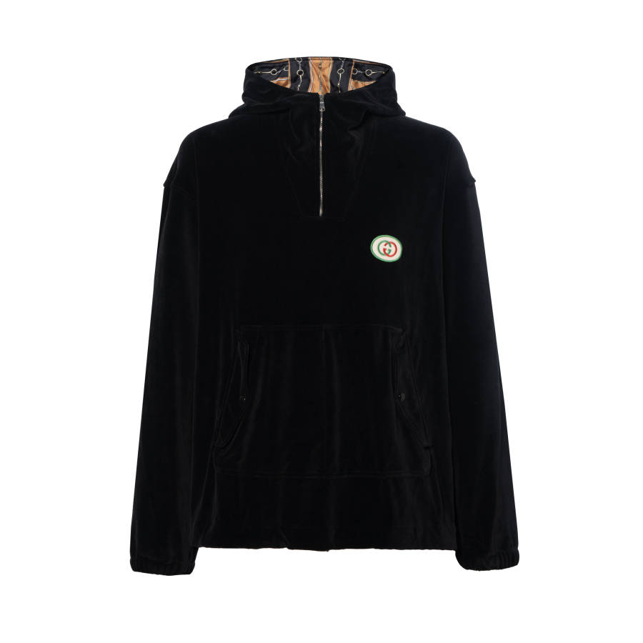 GUCCI 【Previous Season】Hooded chenille jacket with patch
