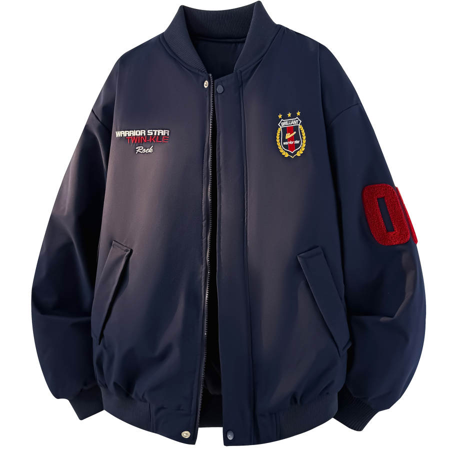 WARRIOR WARRIOR Puffer Jackets Unisex Baseball Collar Moderate Pilot Puffer Jacket