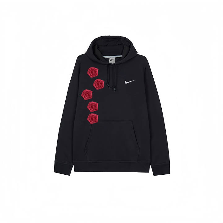 Nike Nike Sweatshirts Men's Black Hooded Thickened