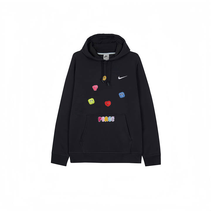 Nike Nike Sweatshirts Men's Black Hooded Thickened