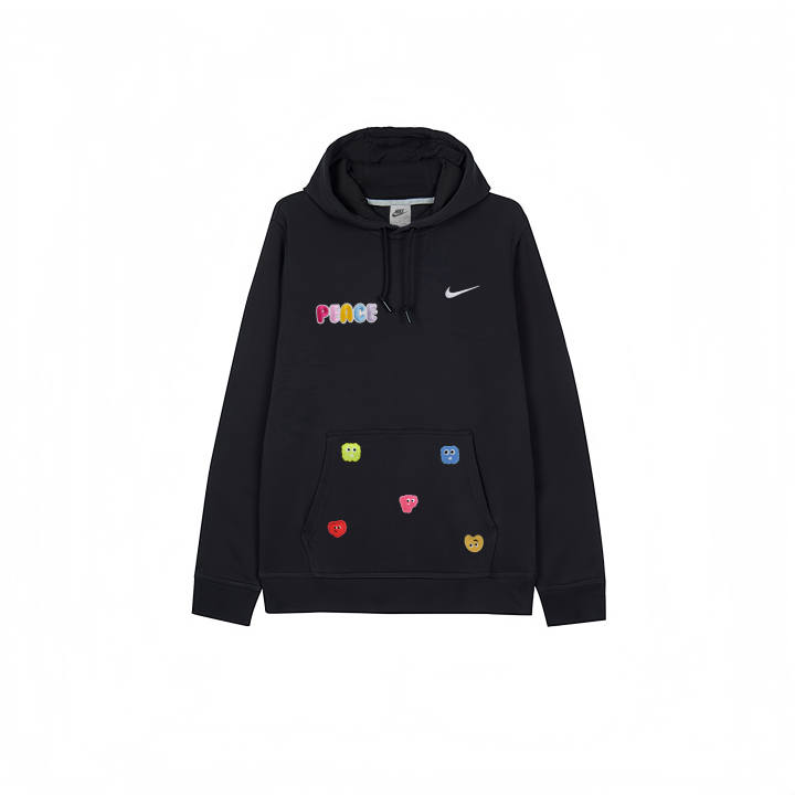 Nike Nike Sweatshirts Men's Black Hooded Thickened