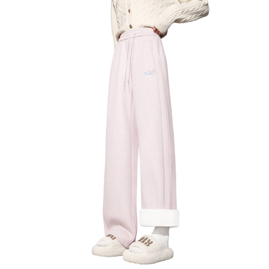 Tonlion Casual Pants Women's Moderate Wide Leg Pants