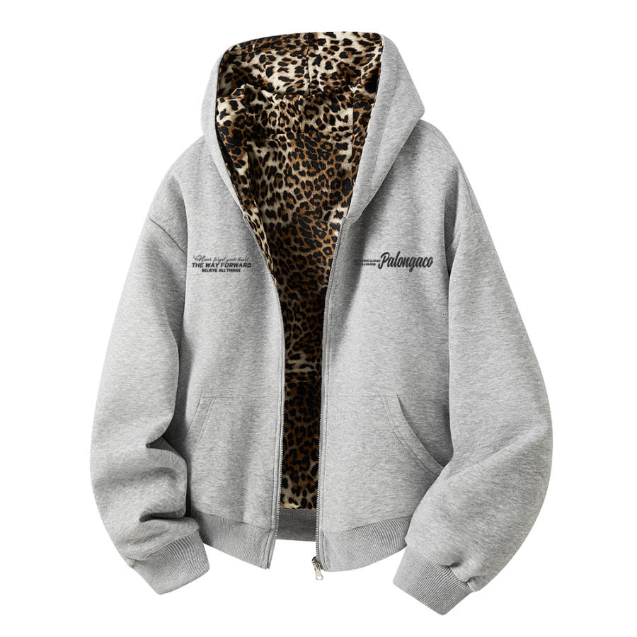 PAL ONGACO Sweatshirts Unisex Hooded Moderate Cardigan