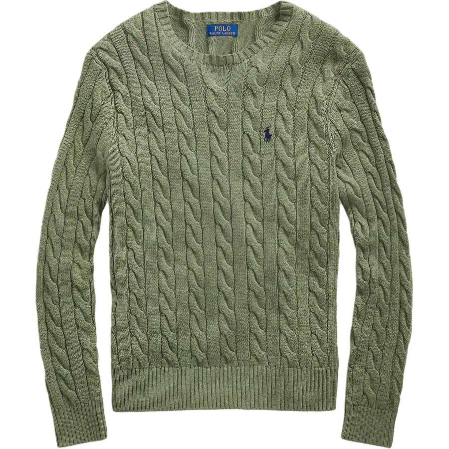 Polo Ralph Lauren cable-knit logo-embroidered sweater