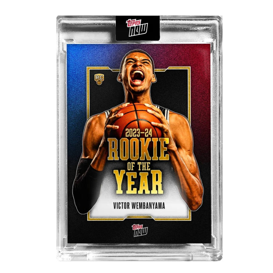 Topps 2023 24 Basketball NBA NOW Victor Wembanyama Sports Cards 1 Pc