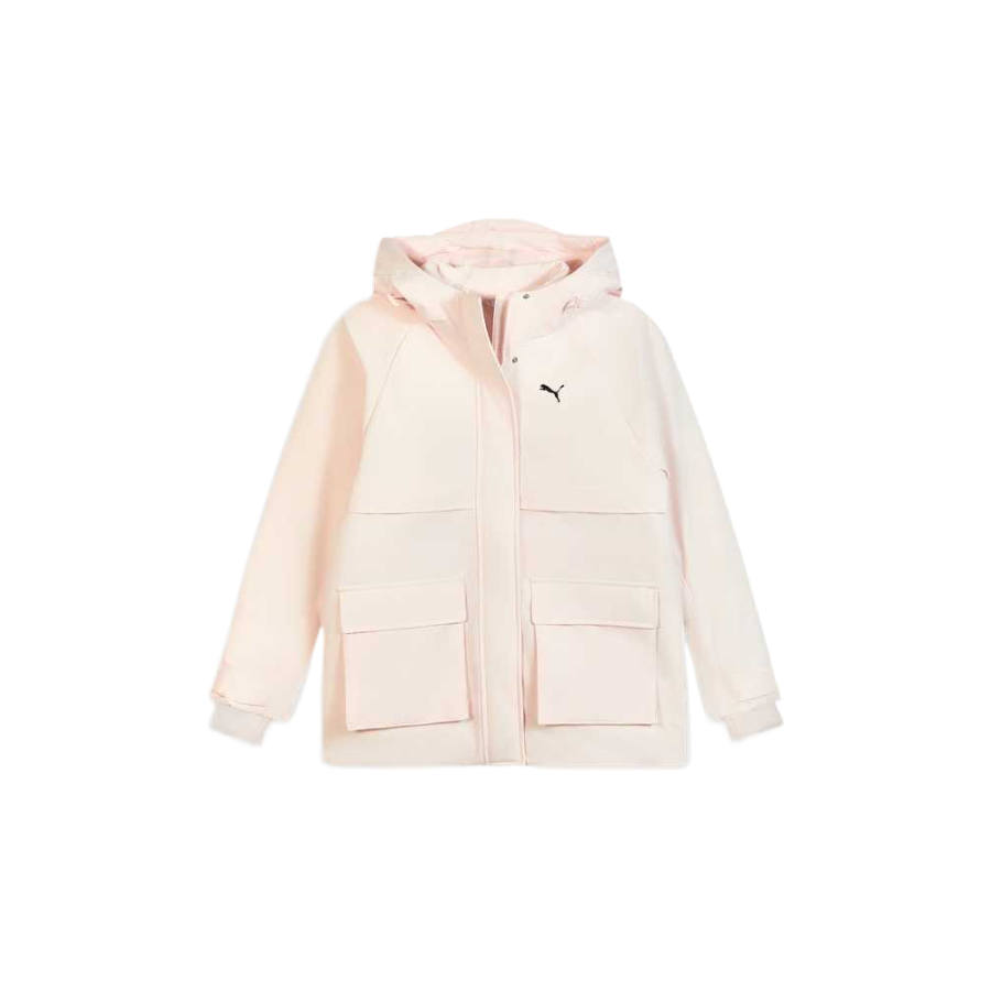 PUMA Down Jackets Women's Pink Hooded