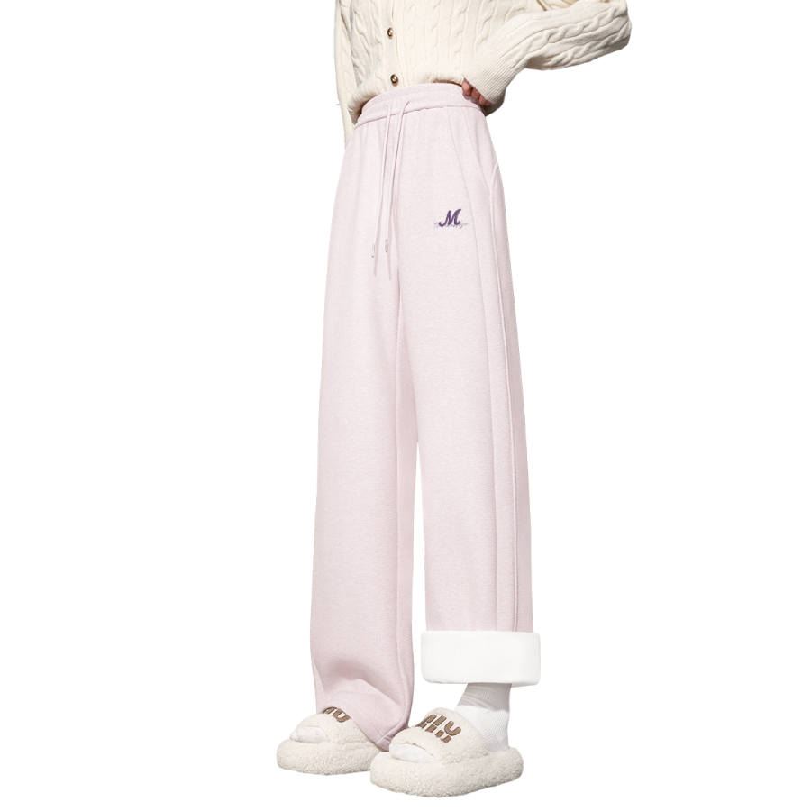 Tonlion Casual Pants Women's Moderate Wide Leg Pants