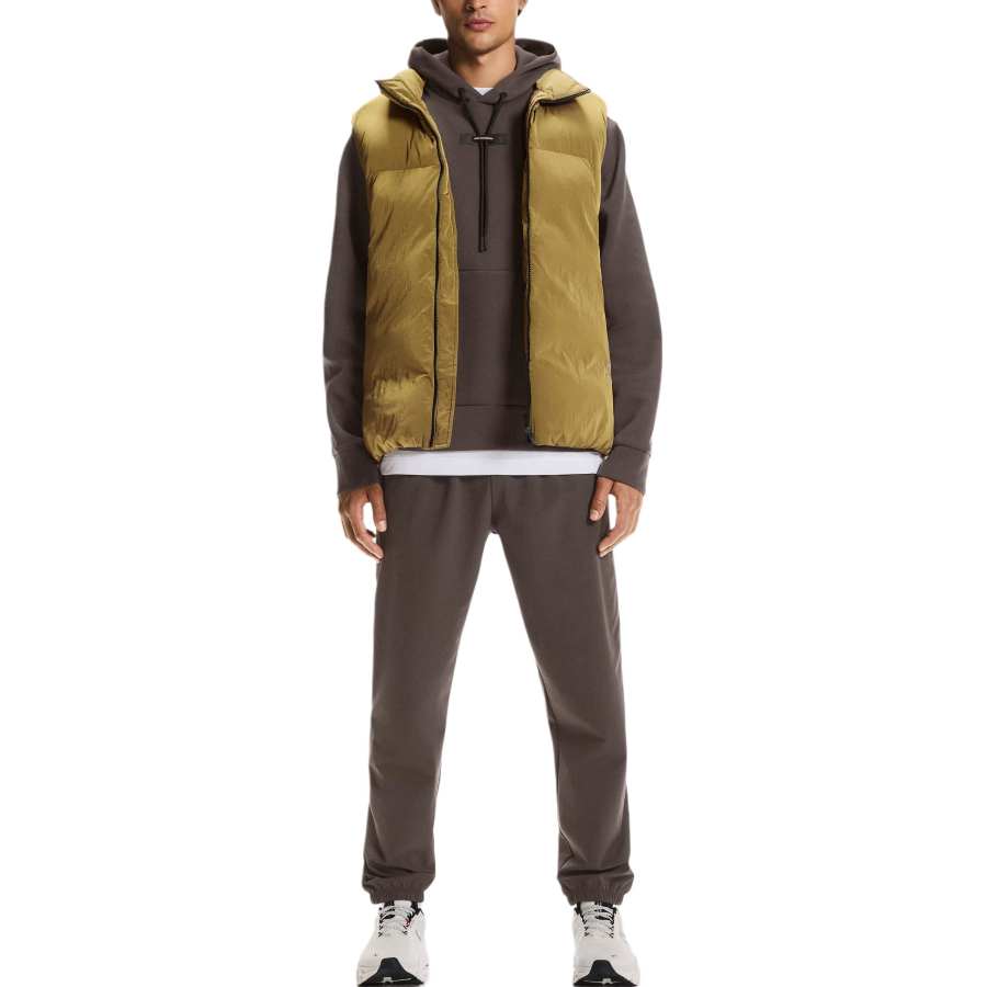 On On Vests Men's Nutmeg Green Lapel Other