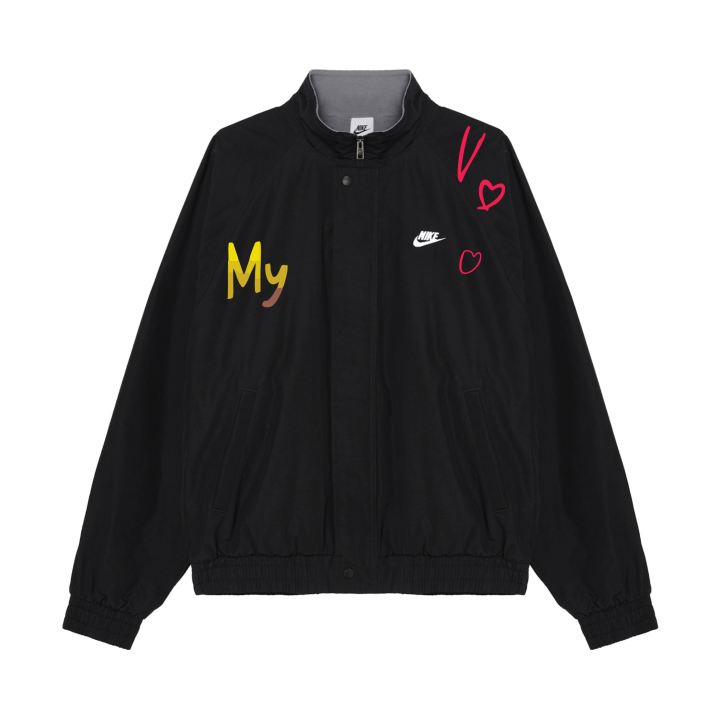 Nike Nike Club Jackets Unisex Black Stand Collar Moderate