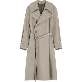 Lemaire double-breasted belted trench coat