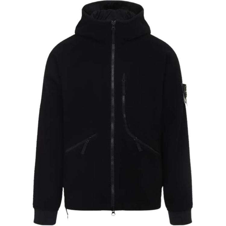 STONE ISLAND STONE ISLAND Logo Patch Zip Up Jacket
