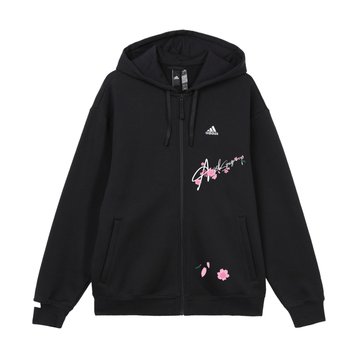 Adidas Adidas Jackets Unisex Black Hooded Fleece Lined Other