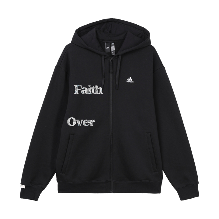 Adidas Adidas Jackets Unisex Black Hooded Fleece Lined Other