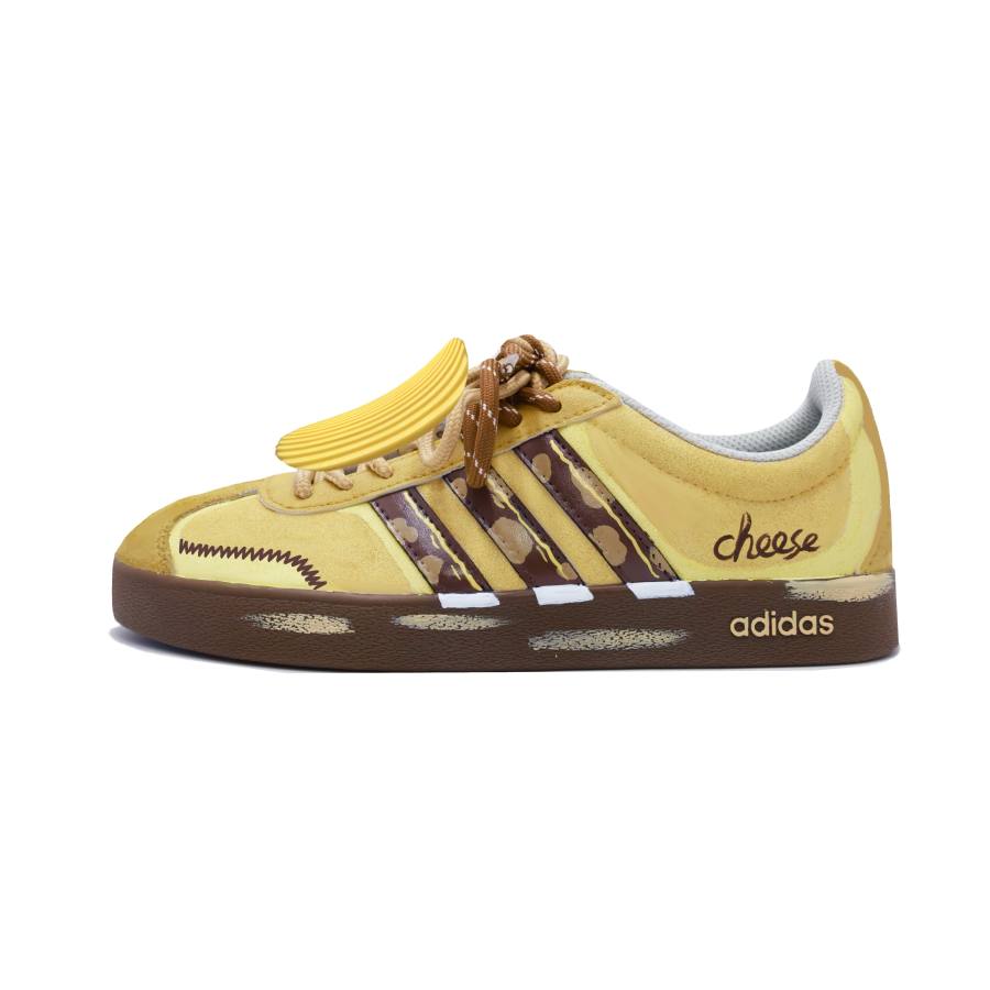 Adidas Adidas VL COURT 2.0 Lifestyle Abrasion Resistant Low top German Army Trainers Unisex Yellow