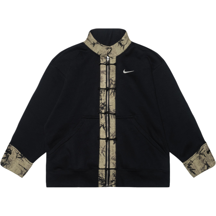 Nike Nike CNY Wild Crane Manufacturing Year Of The Snake Theme New Chinese Style Button Bamboo Grace Zippers Fleece Lined