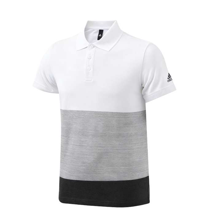 Adidas Adidas Polo Shirts Men's White/Black/Gray Lapel Moderate Other