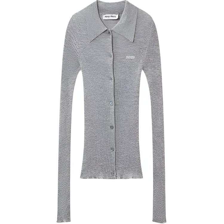 MIU MIU SS25 Cashmere Sweater Women's Gray