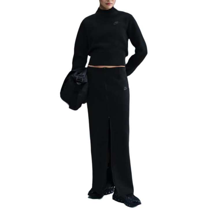 Nike Nike Sweatshirts Women's Black/Black Stand Collar Moderate