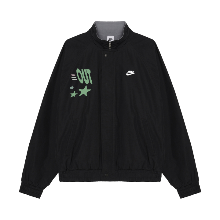 Nike Nike Club Jackets Unisex Black Stand Collar Moderate