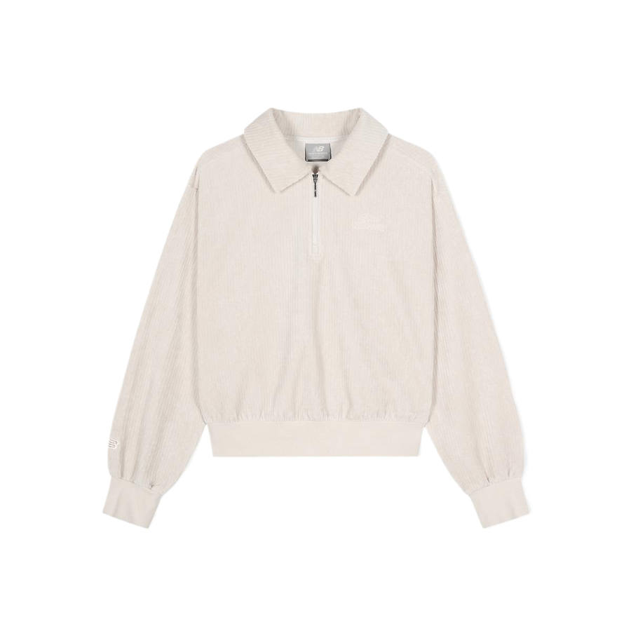New Balance New Balance SEMI Over FIT Sweatshirt Women's Cream