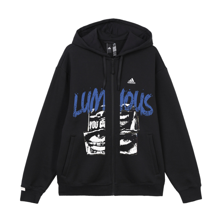 Adidas Adidas Jackets Unisex Black Hooded Fleece Lined Other