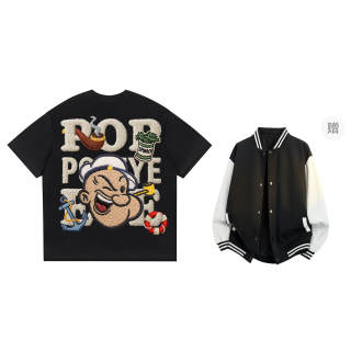 POPEYE T Shirts Unisex Crew Neck Moderate Heavyweight