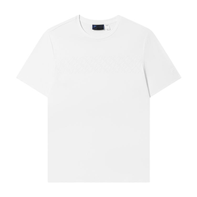 FILA T Shirts Men's Standard White Crew Neck Moderate