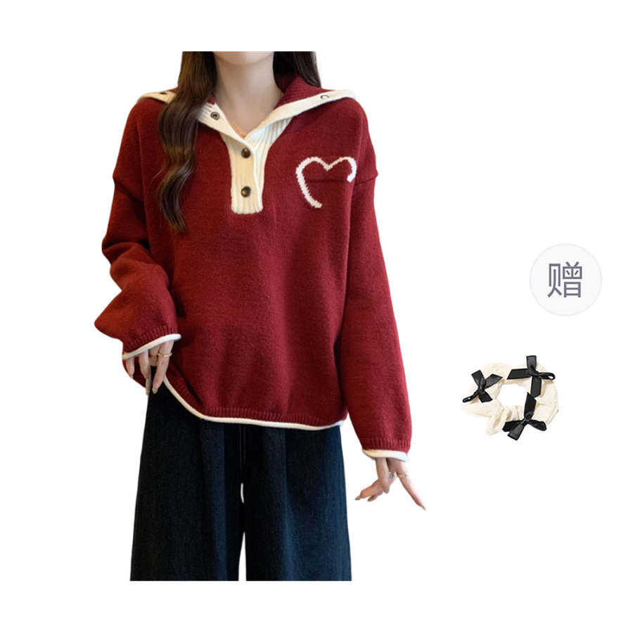 CPAURA Knitwear Women's Hooded Moderate Cardigan