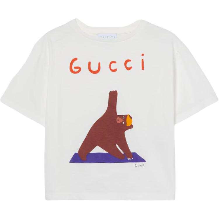GUCCI Kids T Shirts Crew Neck Moderate
