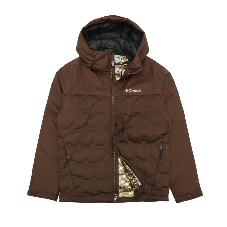 Columbia Down Jacket Men's Maillard Style Brown
