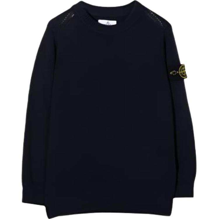 STONE ISLAND Sweater Marine Blue Kids'