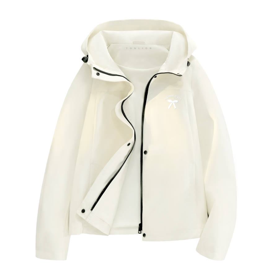 Tonlion Jackets Women's Hooded Moderate Workwear