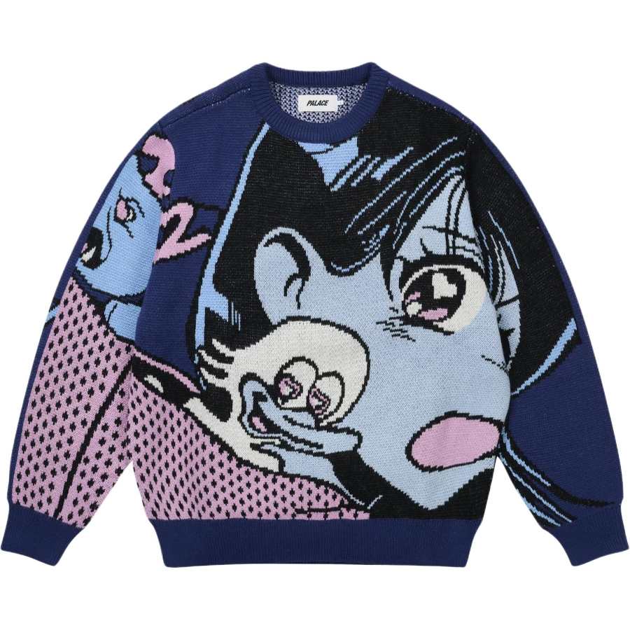 PALACE FW25 REAR VIEW KNIT Sweater Unisex