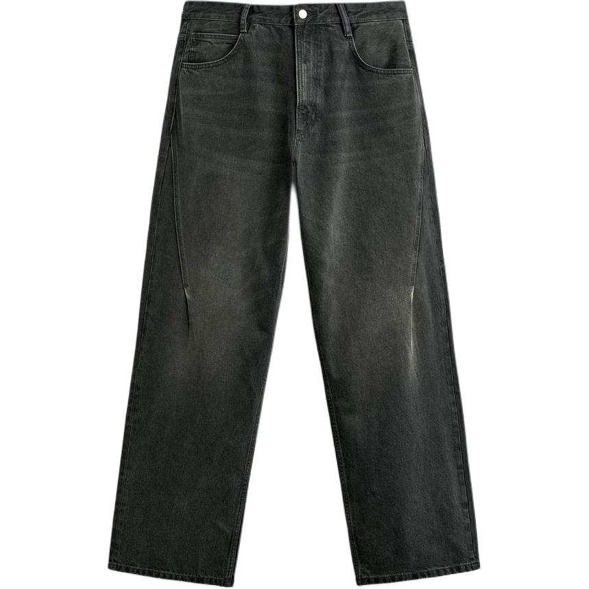 ZARA Jeans Men's Green Moderate Straight Fit Pants