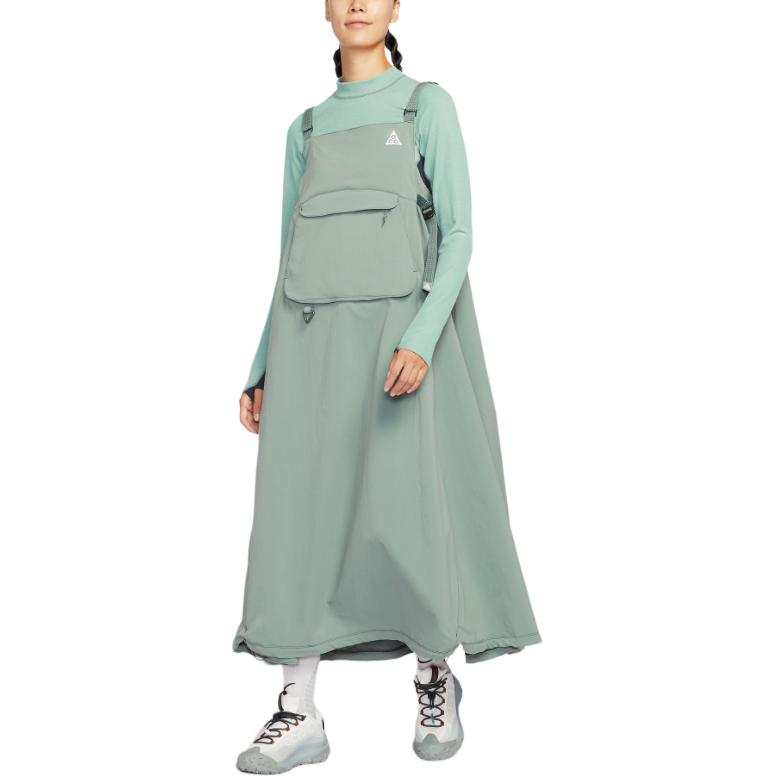 Nike Nike ACG Slip Dresses Women's 364 Earth Green/Seaweed Green/Mountain White Moderate Long