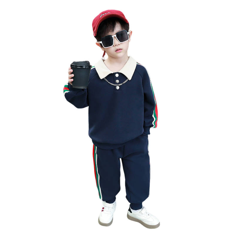Lanza Casual Sportswear Spring Fall Navy Blue Children Aged 3 7 Years Old