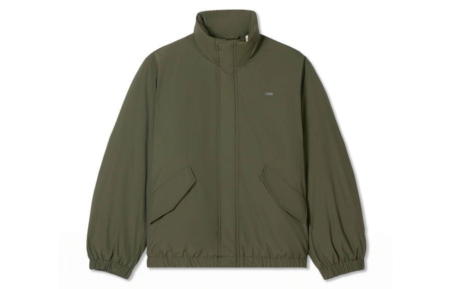 Levis Down Jackets Men's Army Green Hooded Non Detachable Moderate