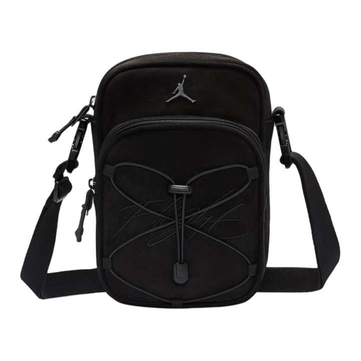 Jordan Jordan Polyurethane Crossbody Bags Unisex Black